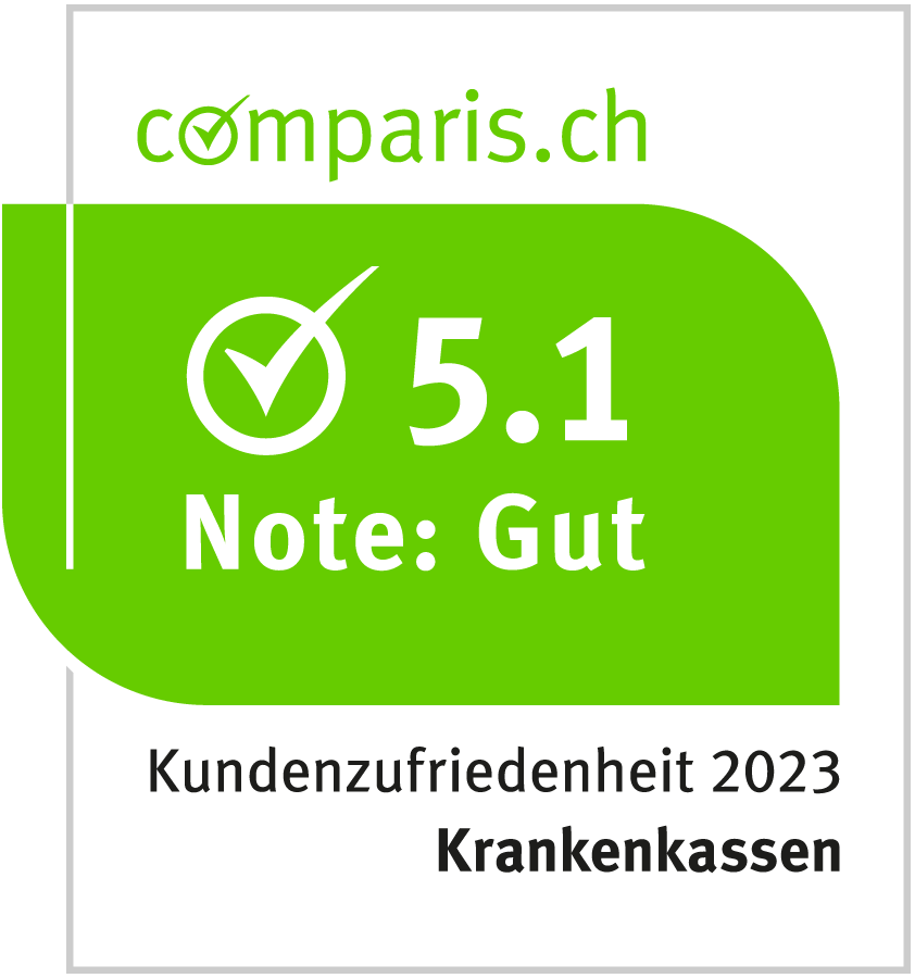 Label Kundenzufriedenheit comparis.ch 2023